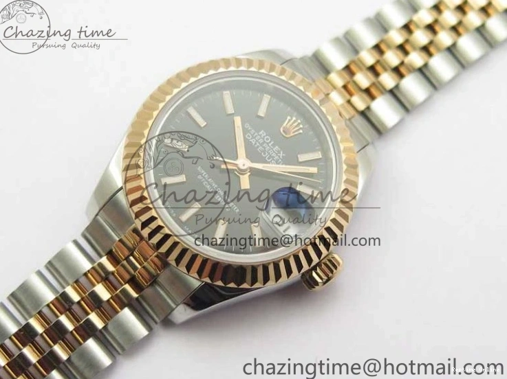 1218 Datejust 28mm 279173 SS RG BP Maker Best Edition Black Dial on SS RG Jubilee Bracelet ETA TopPick 2580